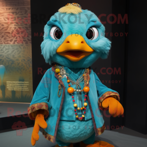 Teal Mandarin mascotte...