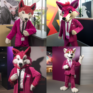 Magenta Dingo mascotte...