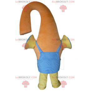 Orange Schneemann Maskottchen bunte Kreatur - Redbrokoly.com
