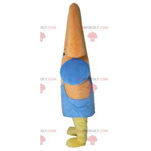 Orange snowman mascot colorful creature - Redbrokoly.com