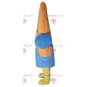 Orange Schneemann Maskottchen bunte Kreatur - Redbrokoly.com
