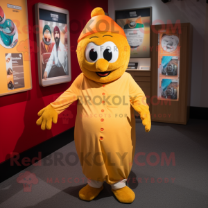 nan Butter Chicken mascot costume character dressed with a Trousers and Berets
