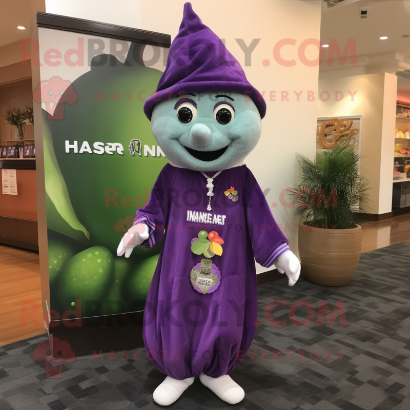 nan Grape mascot costume character dressed with a Graphic Tee and Keychains nan Grape mascot costume character dressed with a Graphic Tee and Keychains