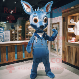 Blue Deer mascotte kostuum...