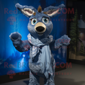 Blue Deer maskot kostume...