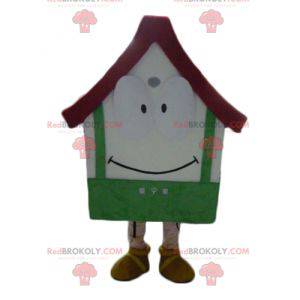 Giant red and green house mascot - Redbrokoly.com