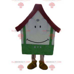 Mascote gigante da casa vermelha e verde - Redbrokoly.com