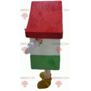 Mascote gigante da casa vermelha e verde - Redbrokoly.com