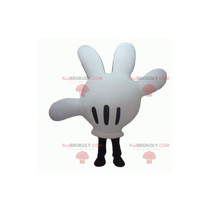 Mascote branco e preto do Mickey Mouse - Redbrokoly.com