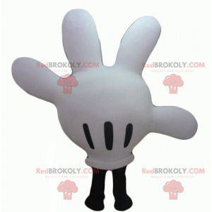 Mascotte de la main de Mickey blanche et noire - Redbrokoly.com
