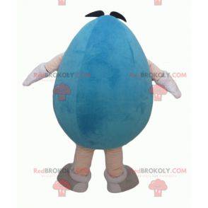 Mascotte de M&M's bleu géant dodu et drôle - Redbrokoly.com