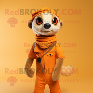 Orange Meerkat maskot...