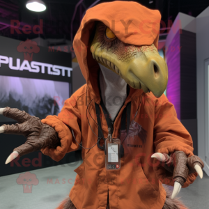 Rust Utahraptor maskot...