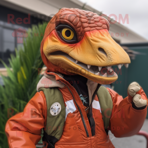 Rust Utahraptor maskot...