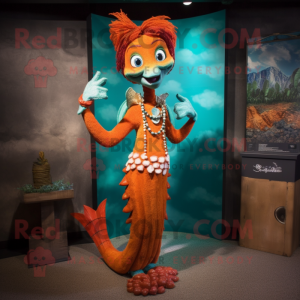 Rust Mermaid maskot drakt...