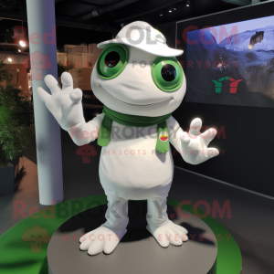 White Frog mascotte kostuum...