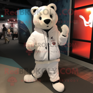 White Bear maskot kostume...