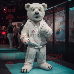 White Bear mascotte kostuum...