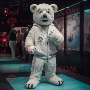 White Bear maskot kostyme...
