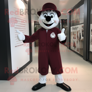 Maroon Mime mascotte...