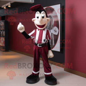 Maroon Mime mascotte...