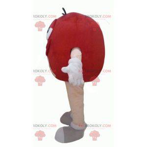 Mascotte de M&M's rouge géant dodu et drôle - Redbrokoly.com