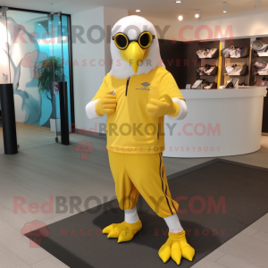 Citrongul Bald Eagle maskot...