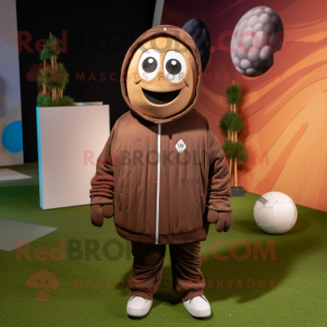 Brown Soccer Ball mascotte...