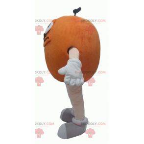 Mascotte de M&M's orange géant rond et drôle - Redbrokoly.com