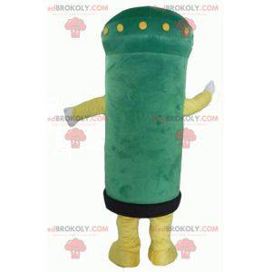 Very smiling green and yellow letterbox mascot - Redbrokoly.com