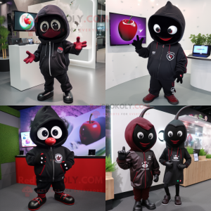 Black Cherry maskot kostym...