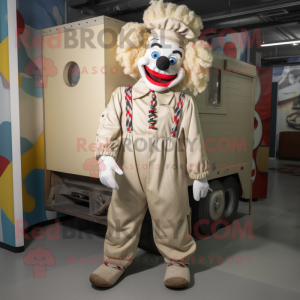 Cream Clown maskot kostym...