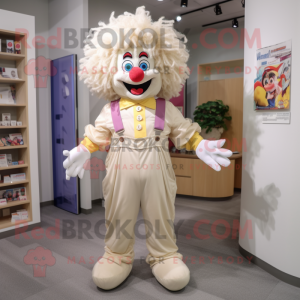 Cream Clown maskot kostym...