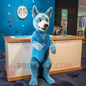 Blue Dingo mascotte kostuum...