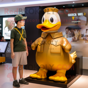 Personagem de mascote Gold...