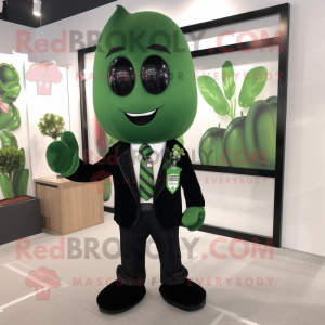Black Green Bean mascotte...