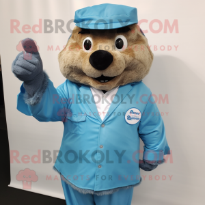 Blue Beaver mascotte...