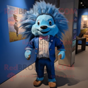 Blue Porcupine mascotte...