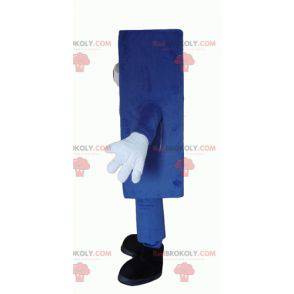 Mascotte de matelas bleu géant de bonhomme - Redbrokoly.com