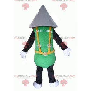 Mascote do homem Tridome com cabeça pontuda - Redbrokoly.com