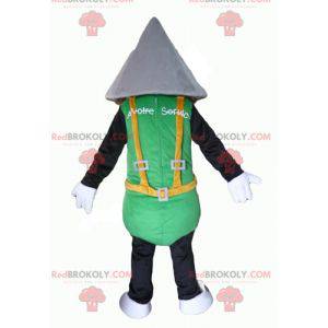 Tridome-mandens maskot med et spids hoved - Redbrokoly.com