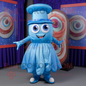 Blue Donut mascotte kostuum...