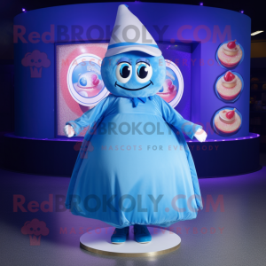 Blue Donut mascotte kostuum...