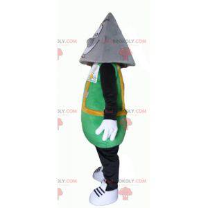 Mascote do homem Tridome com cabeça pontuda - Redbrokoly.com