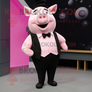Pink Pig maskot kostume...