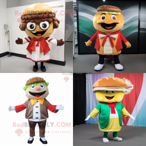  Hamburger maskot kostume...