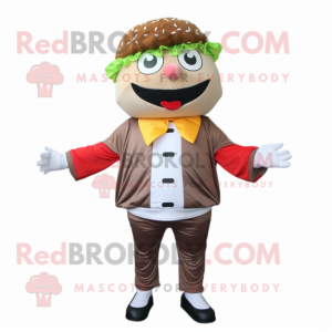  Hamburger maskot kostym...