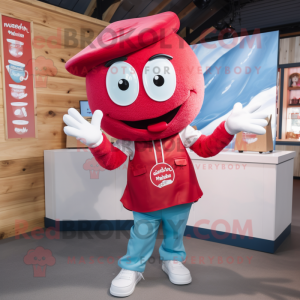 Red Ice Cream mascotte...