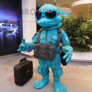 Cyan Marine Recon maskot...