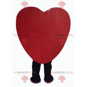 Riesiges und lächelndes rotes Herzmaskottchen - Redbrokoly.com